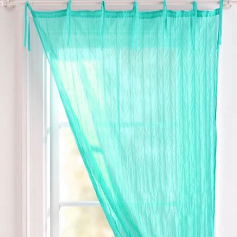 POTTERY BARN TEEN Twisted Sheer Panel Curtains-Set